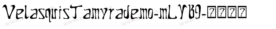 VelasquisTamyrademo-mLYB9字体转换