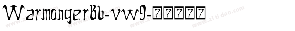 WarmongerBb-vw9字体转换