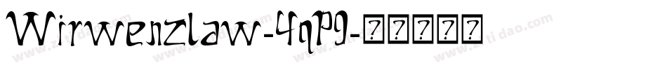 Wirwenzlaw-4qP9字体转换