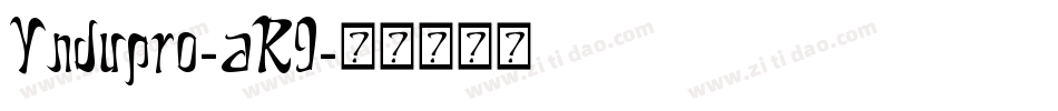 Yndupro-aR9字体转换