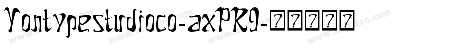 Yontypestudioco-axPR9字体转换