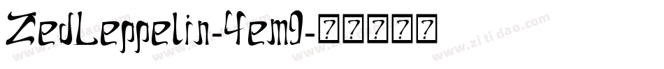 ZedLeppelin-4em9字体转换
