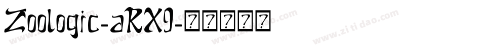 Zoologic-aRX9字体转换