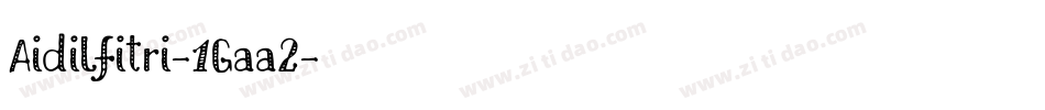 Aidilfitri-1Gaa2字体转换