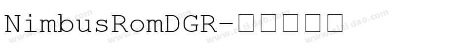 NimbusRomDGR字体转换