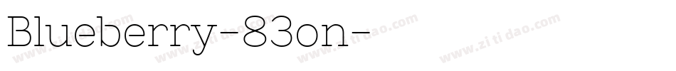 Blueberry-83on字体转换