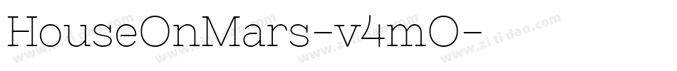 HouseOnMars-v4mO字体转换