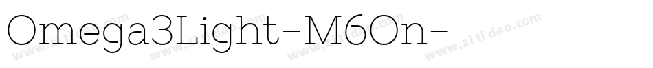 Omega3Light-M6On字体转换