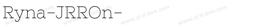 Ryna-JRROn字体转换
