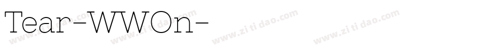 Tear-WWOn字体转换