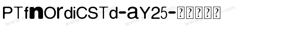 PtfNordicStd-ay25字体转换