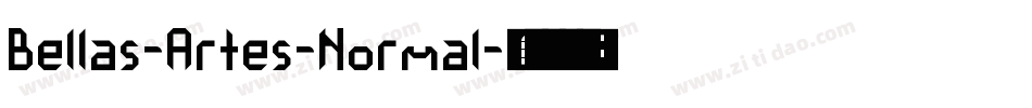 Bellas-Artes-Normal字体转换