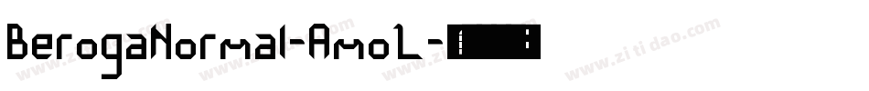 BerogaNormal-AmoL字体转换