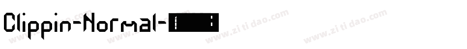 Clippin-Normal字体转换