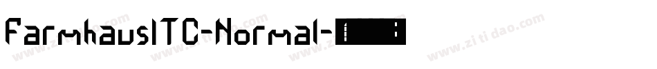FarmhausITC-Normal字体转换