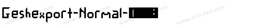 Geshexport-Normal字体转换