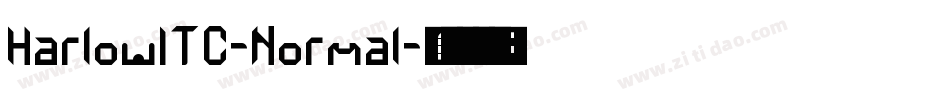 HarlowITC-Normal字体转换