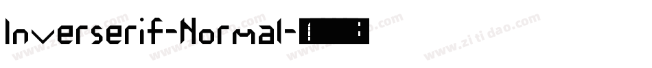 Inverserif-Normal字体转换