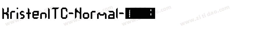 KristenITC-Normal字体转换