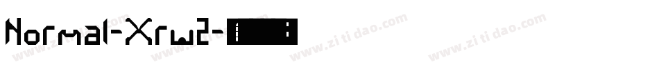 Normal-Xrw2字体转换