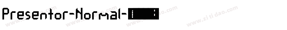 Presentor-Normal字体转换