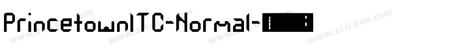 PrincetownITC-Normal字体转换