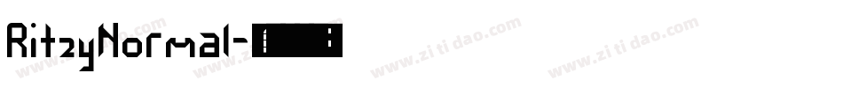 RitzyNormal字体转换