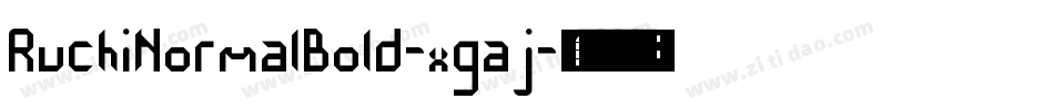 RuchiNormalBold-xgaj字体转换