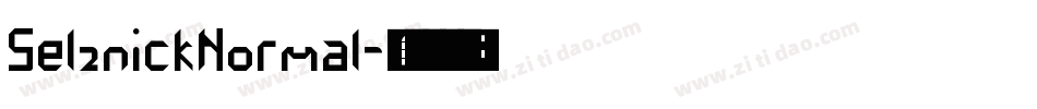 SelznickNormal字体转换