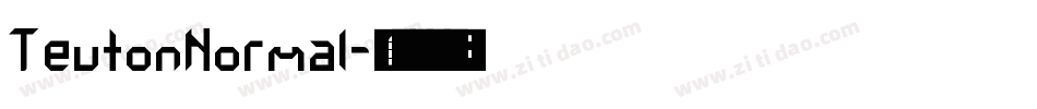 TeutonNormal字体转换