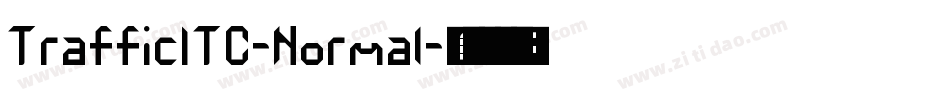 TrafficITC-Normal字体转换