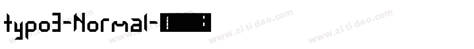 typo3-Normal字体转换