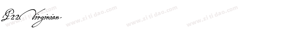 P22Virginian字体转换