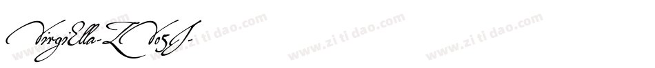 VirgiElla-ZVo5J字体转换