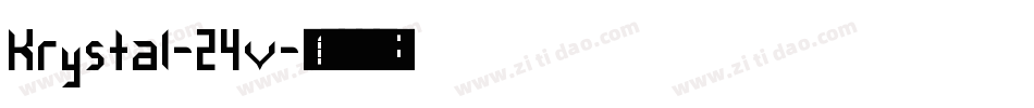 Krystal-24v字体转换