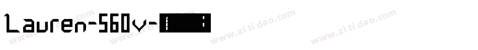 Lauren-560v字体转换
