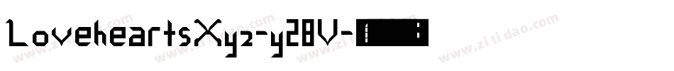 LoveheartsXyz-y28V字体转换