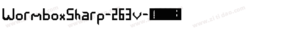 WormboxSharp-263v字体转换