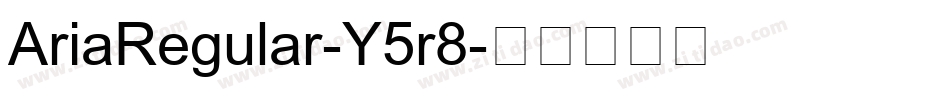 AriaRegular-Y5r8字体转换