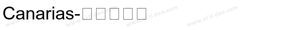 Canarias字体转换