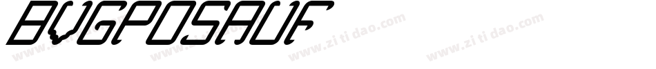 BVGPosAuf字体转换