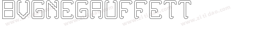 BVGNegAufFett字体转换