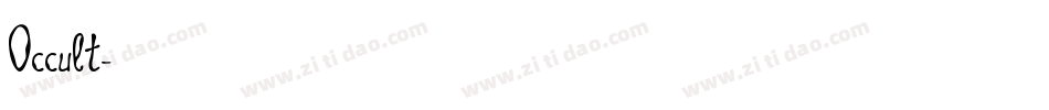 Occult字体转换