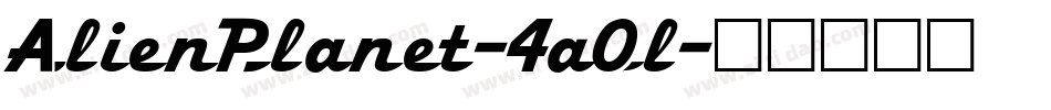 AlienPlanet-4aOl字体转换