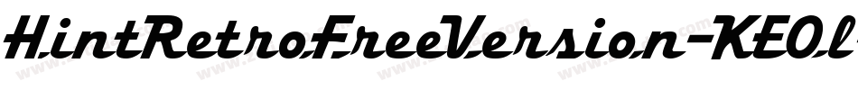 HintRetroFreeVersion-KEOl字体转换