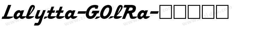 Lalytta-GOlRa字体转换