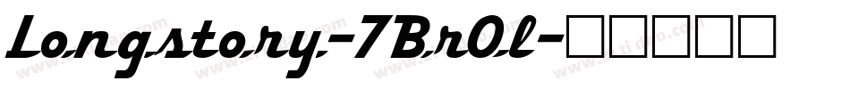 Longstory-7BrOl字体转换