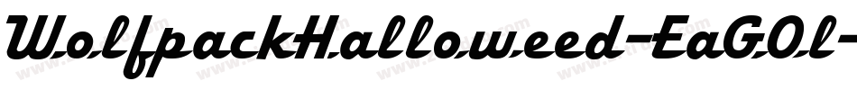 WolfpackHalloweed-EaGOl字体转换