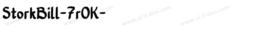 StorkBill-7rOK字体转换