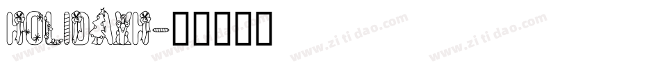 HOLIDAYH字体转换